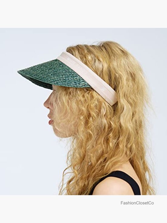Raffia Sun Visor Hat with Detachable Frame for Travel, Golf, Hiking main image 4